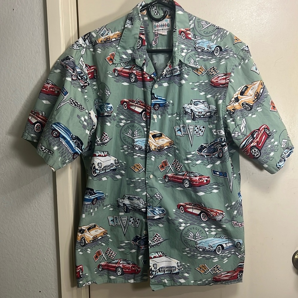 Reyn Spooner American classic vintage car Hawaiian shirt size XL